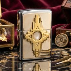 Zippo Southwest Collection – Biểu Tượng Zia Sun (Mặt Trời Zia) C102