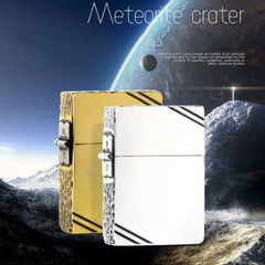 Zippo tái bản 1935 chặt góc cạnh hoa văn gõ búa ZN309