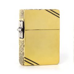 Zippo tái bản 1935 chặt góc cạnh hoa văn gõ búa ZN309