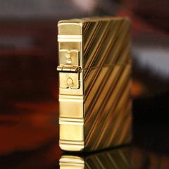 Zippo Tái Bản 1935 Mạ Bạch Kim Kẻ Chéo Platinum Plate ZN389