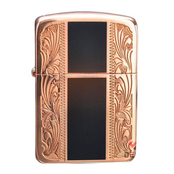 Zippo tái bản 1941 vàng hồng khắc chìm hoa văn Z239
