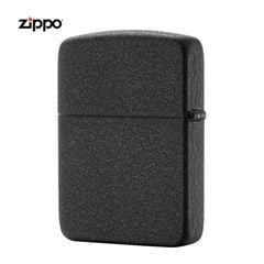 Zippo Tái bản 1941 Sơn Đen Sần Ốp Logo US Army Z211