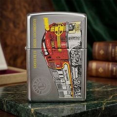 Zippo 1998 Hình Đoàn Tàu Hơi Nước - Bản Sơn Đổ Màu Cao Cấp C124