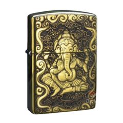 Zippo Armor Khắc Vị Thần Ganesha Của Ấn Độ Giáo ZD42