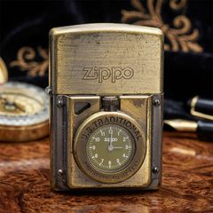 Zippo Time 1995 – Chủ Đề Bánh Răng Thời Gian – Đời XI La Mã – Zin Nguyên Hộp C57