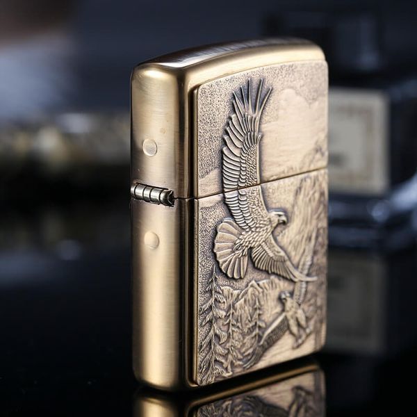 Zippo đồng emblem đại bàng Z98