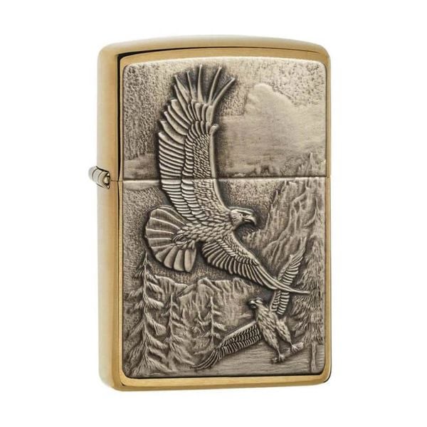 Zippo đồng emblem đại bàng Z98
