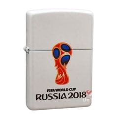 Zippo Sơn Trắng Chủ Đề Fifa World Cup 2018 Russia Z300