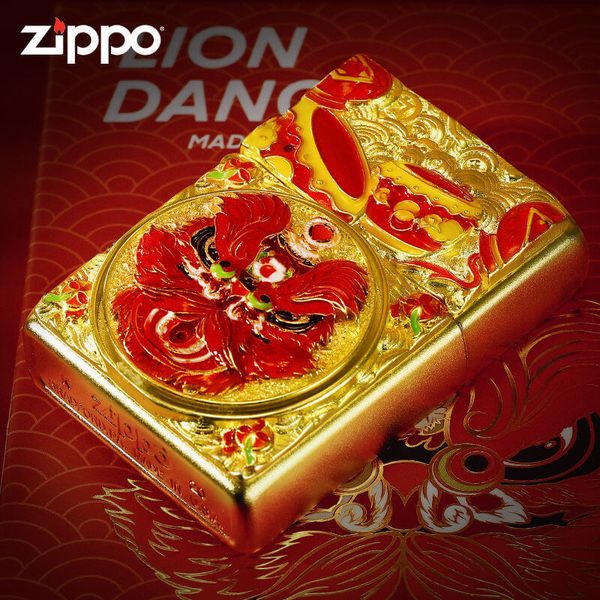 Zippo Vòng Xoay Đầu Sư Tử Cầu Được Ước Thấy ZN250