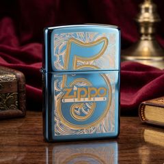 Zippo 2007 Chủ Đề Câu Lạc Bộ Zippo Click – Đời 07 – Bản Khắc Sâu Chrome Bóng C714