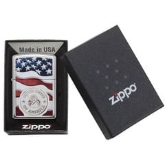 Zippo Sơn Con Tem Cờ Mỹ America Stamp On Flag Z146