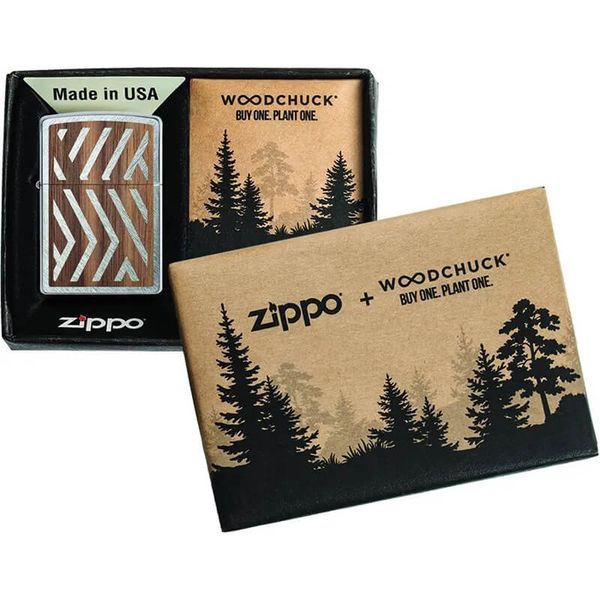 Zippo Ốp Gỗ Chủ Đề Woodchuck Sweep Z304