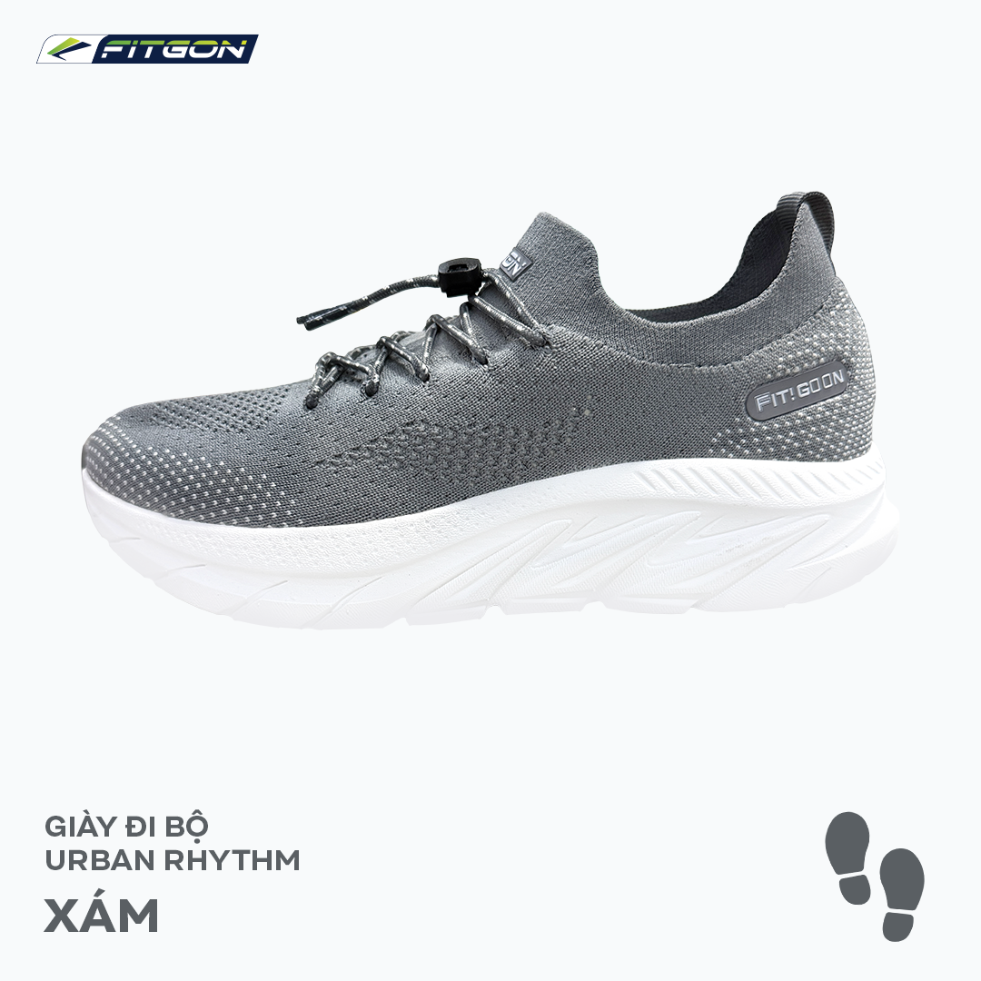  Giày Walking Fitgon Urban Rhythm - Màu Xám 