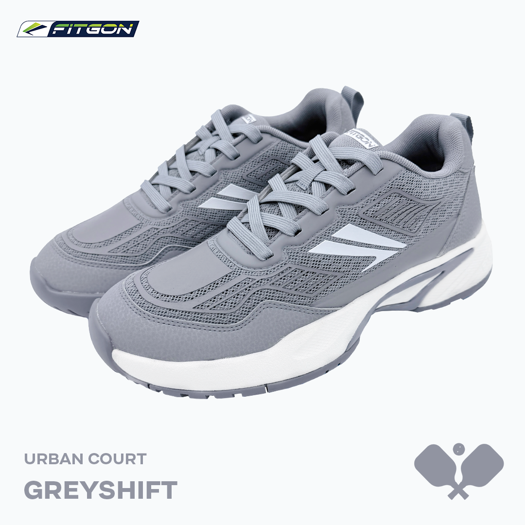  Giày Pickleball Nam FITGON Urban Court Greyshift 