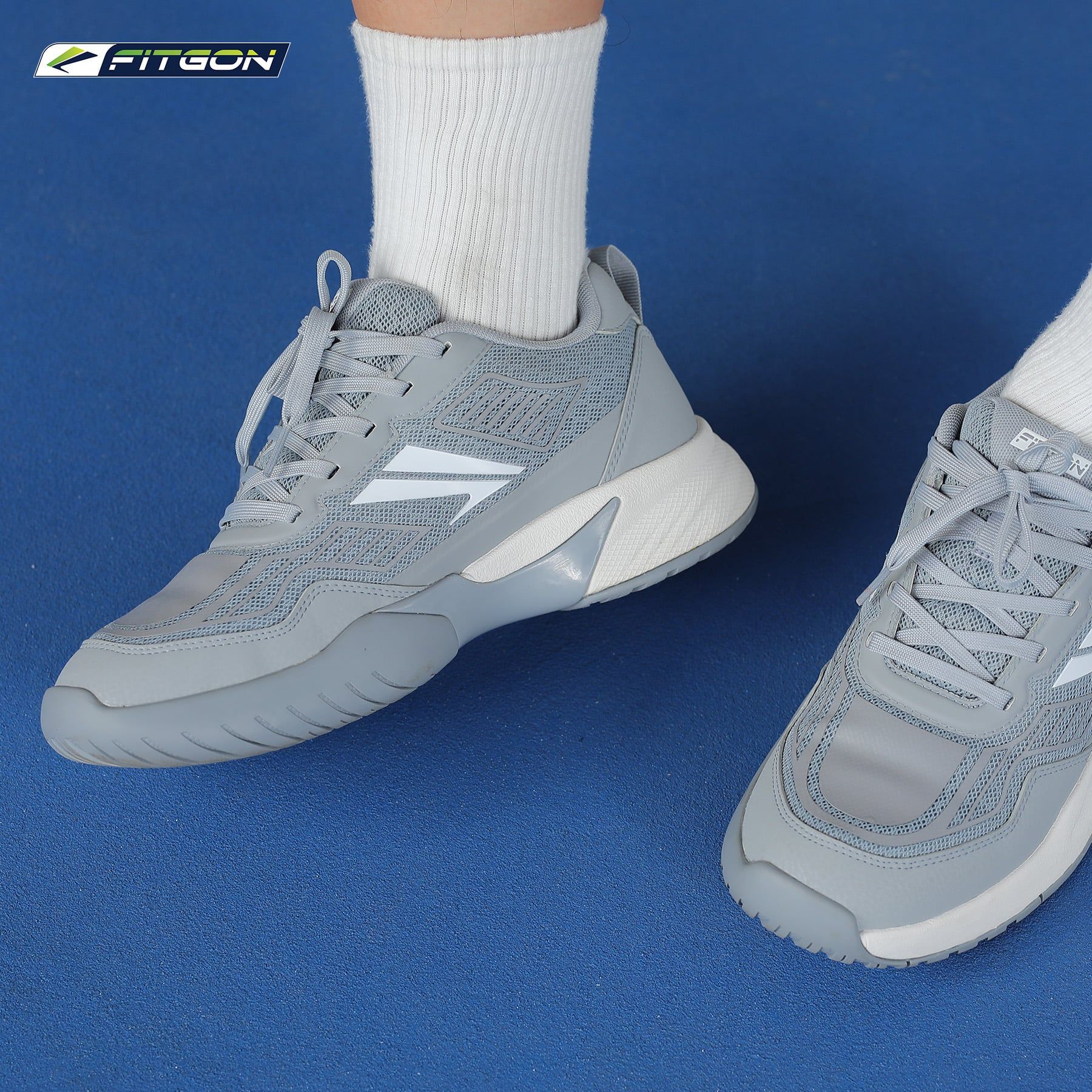  Giày Pickleball Nam FITGON Urban Court Greyshift 