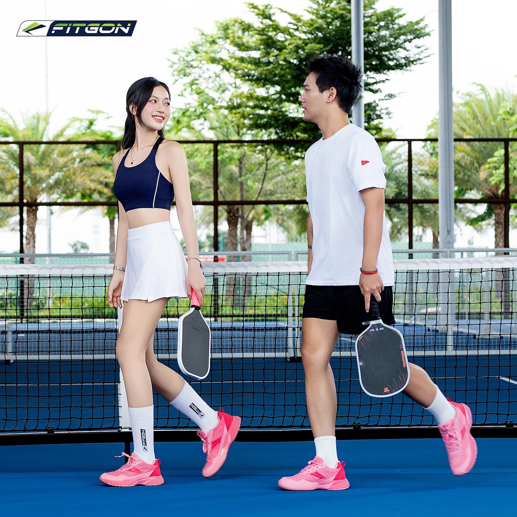  Giày Pickleball FITGON Urban Court PinkCloud 