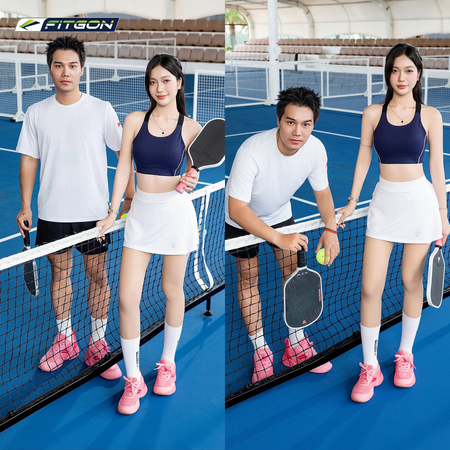  Giày Pickleball FITGON Urban Court PinkCloud 