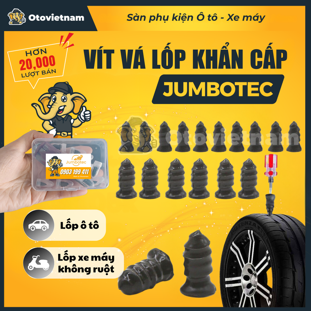 Vít Vá Lốp – Bộ Vá Lốp Khẩn Cấp Jumbotec