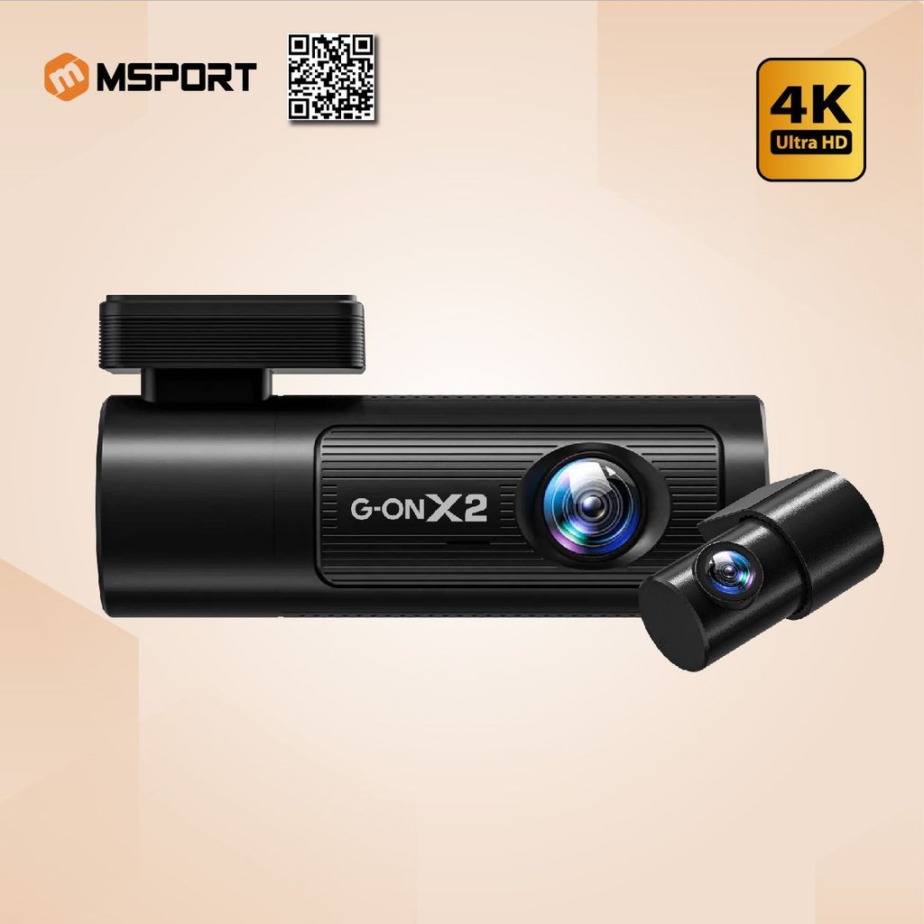 Camera hành trình MSPORT G-ON X2 Ghi hình trước/sau