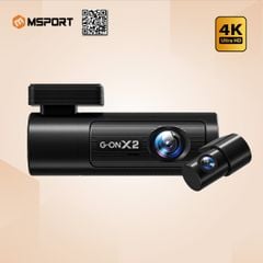 Camera hành trình MSPORT G-ON X2 Ghi hình trước/sau