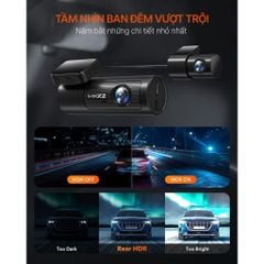 Camera hành trình MSPORT G-ON X2 Ghi hình trước/sau
