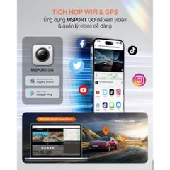 Camera hành trình MSPORT G-ON X2 Ghi hình trước/sau