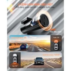 Camera hành trình MSPORT G-ON X2 Ghi hình trước/sau