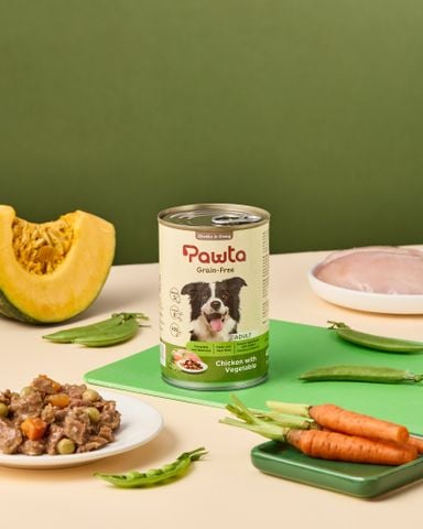 Pate PAWTA Lon cho Chó (Vị Thịt Gà & Rau Củ)