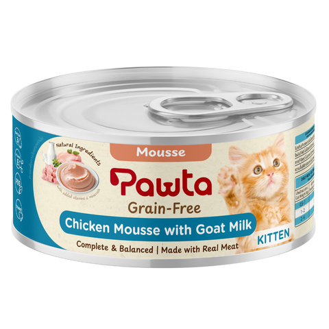 Pate PAWTA Lon cho Mèo con (Vị Thịt Gà xay mịn & Sữa Dê)