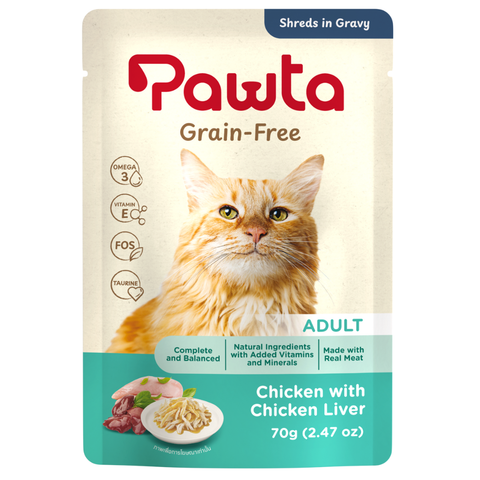 Pate PAWTA Gói cho Mèo (Vị Thịt Gà & Gan Gà)