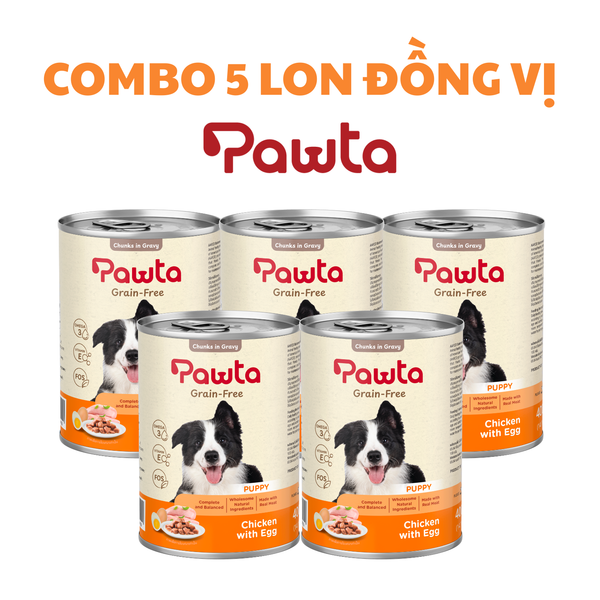 Pate PAWTA Lon cho Cún (Vị Thịt Gà & Trứng)