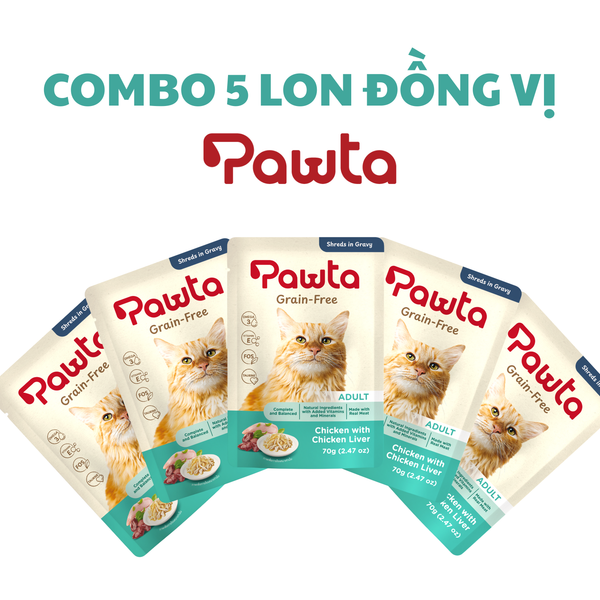 Pate PAWTA Gói cho Mèo (Vị Thịt Gà & Gan Gà)