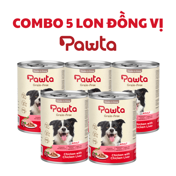 Pate PAWTA Lon cho Chó (Vị Thịt Gà & Gan Gà)