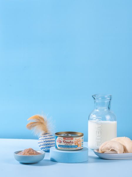 Pate PAWTA Lon cho Mèo con (Vị Thịt Gà xay mịn & Sữa Dê)