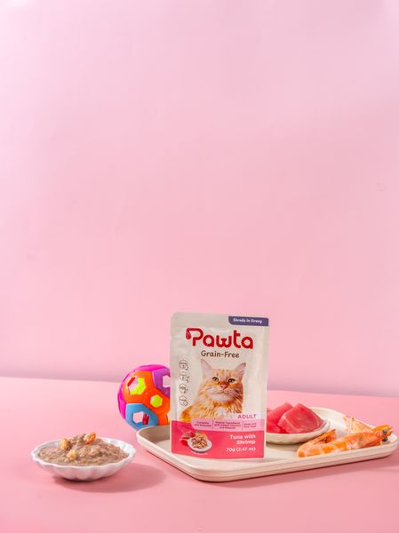 Pate PAWTA Gói cho Mèo (Vị Cá Ngừ & Tôm)