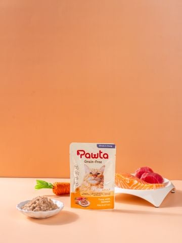 Pate PAWTA Gói cho Mèo (Vị Cá Ngừ & Cá Hồi)