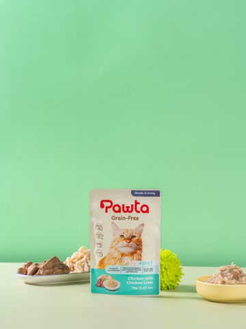 Pate PAWTA Gói cho Mèo (Vị Thịt Gà & Gan Gà)