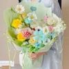 (Tập 5 Tờ) Giấy gói hoa - Giấy xé vân đá nhăn cao cấp - Dùng gói hoa, gói quà - Khổ 58x58cm
