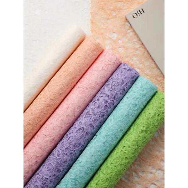 (Tập 5 Tờ) Giấy gói hoa - Giấy xé xơ dừa cao cấp - Gói hoa tươi, hoa sáp - Khổ 50x70cm