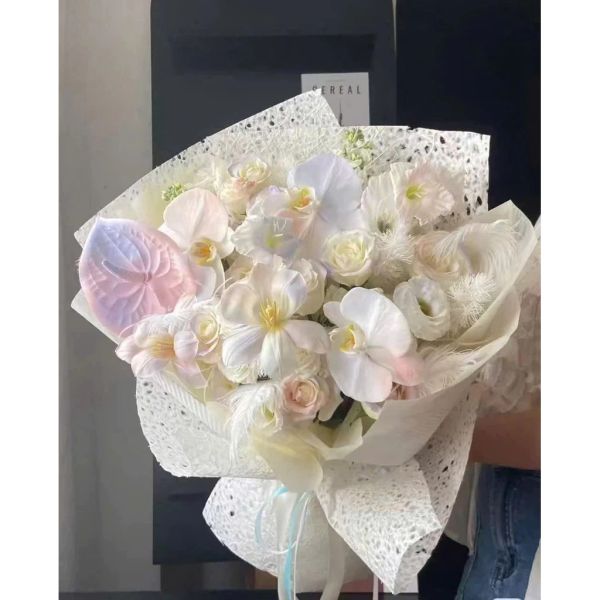 (Tập 5 Tờ) Giấy gói hoa - Giấy xé xơ dừa cao cấp - Gói hoa tươi, hoa sáp - Khổ 50x70cm