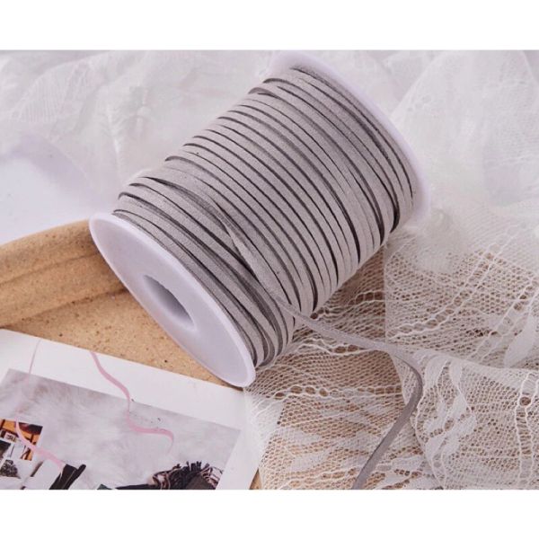 (Lẻ 5 mét) Cuộn dây nhung - Cuộn dây da lộn - Làm đồ handmade - Trang trí bó hoa, hộp quà