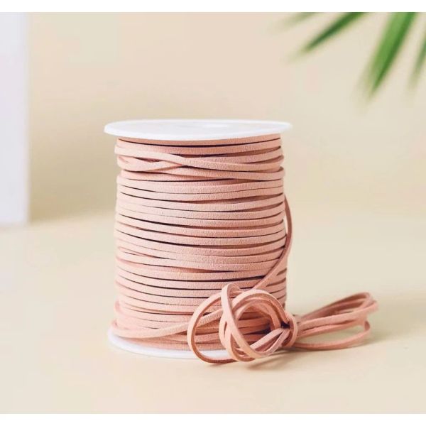 (Lẻ 5 mét) Cuộn dây nhung - Cuộn dây da lộn - Làm đồ handmade - Trang trí bó hoa, hộp quà