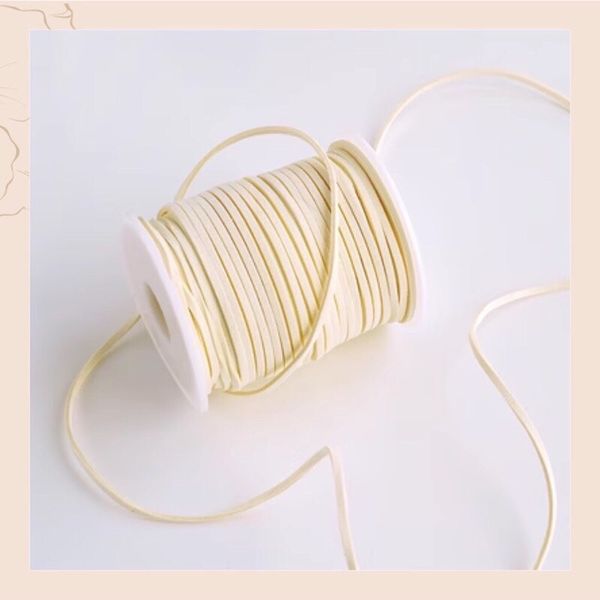 (Lẻ 5 mét) Cuộn dây nhung - Cuộn dây da lộn - Làm đồ handmade - Trang trí bó hoa, hộp quà