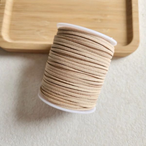 (Lẻ 5 mét) Cuộn dây nhung - Cuộn dây da lộn - Làm đồ handmade - Trang trí bó hoa, hộp quà