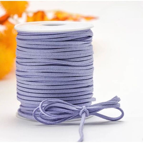 (Lẻ 5 mét) Cuộn dây nhung - Cuộn dây da lộn - Làm đồ handmade - Trang trí bó hoa, hộp quà