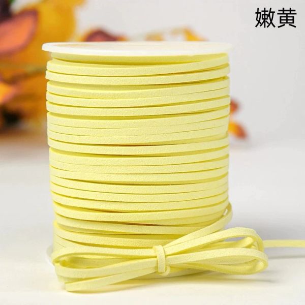 (Lẻ 5 mét) Cuộn dây nhung - Cuộn dây da lộn - Làm đồ handmade - Trang trí bó hoa, hộp quà