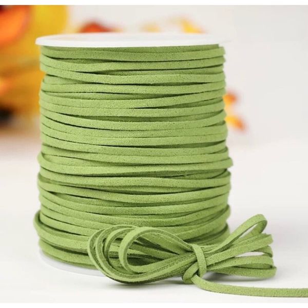 (Lẻ 5 mét) Cuộn dây nhung - Cuộn dây da lộn - Làm đồ handmade - Trang trí bó hoa, hộp quà