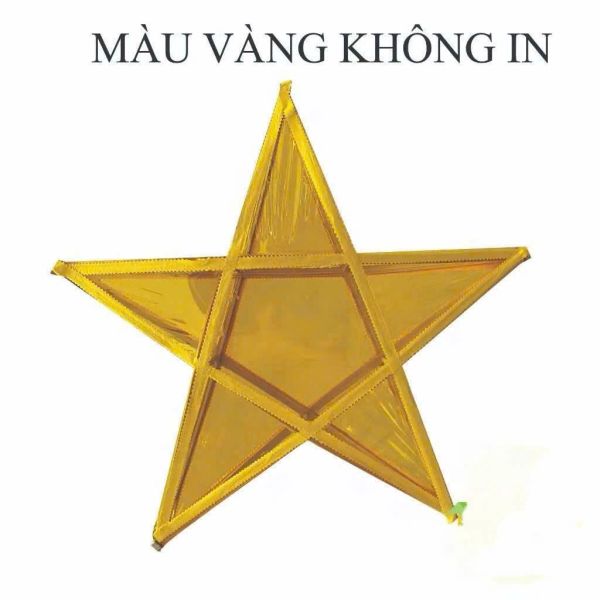(Combo 5 chiếc, 10 chiếc) Đèn ông sao truyền thống, Đèn ông sao không viền - Decor Trang Trí Trung Thu loại đẹp