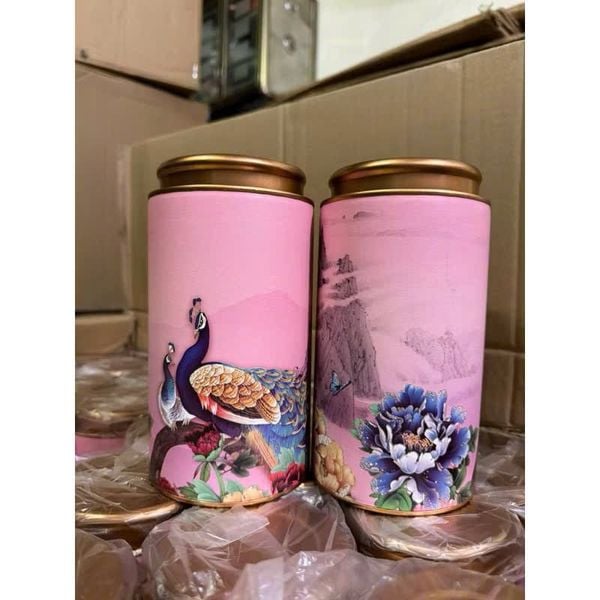 Hộp đựng trà cao cấp – Nắp thiếc kín hơi, Đựng 200gr , 250gr Chè – Bao bì trà đẹp, bảo quản tốt
