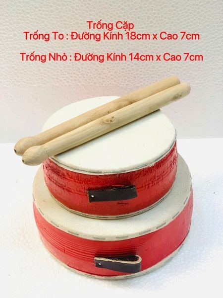 Trống Trung Thu truyền thống - Trống Trung Thu mini - Trống múa lân, trống đồ chơi - Đồ chơi cổ truyền
